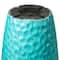 Glitzhome® Oversized Turquoise Honeycomb Textured Tall Plastic Planters, 2ct.